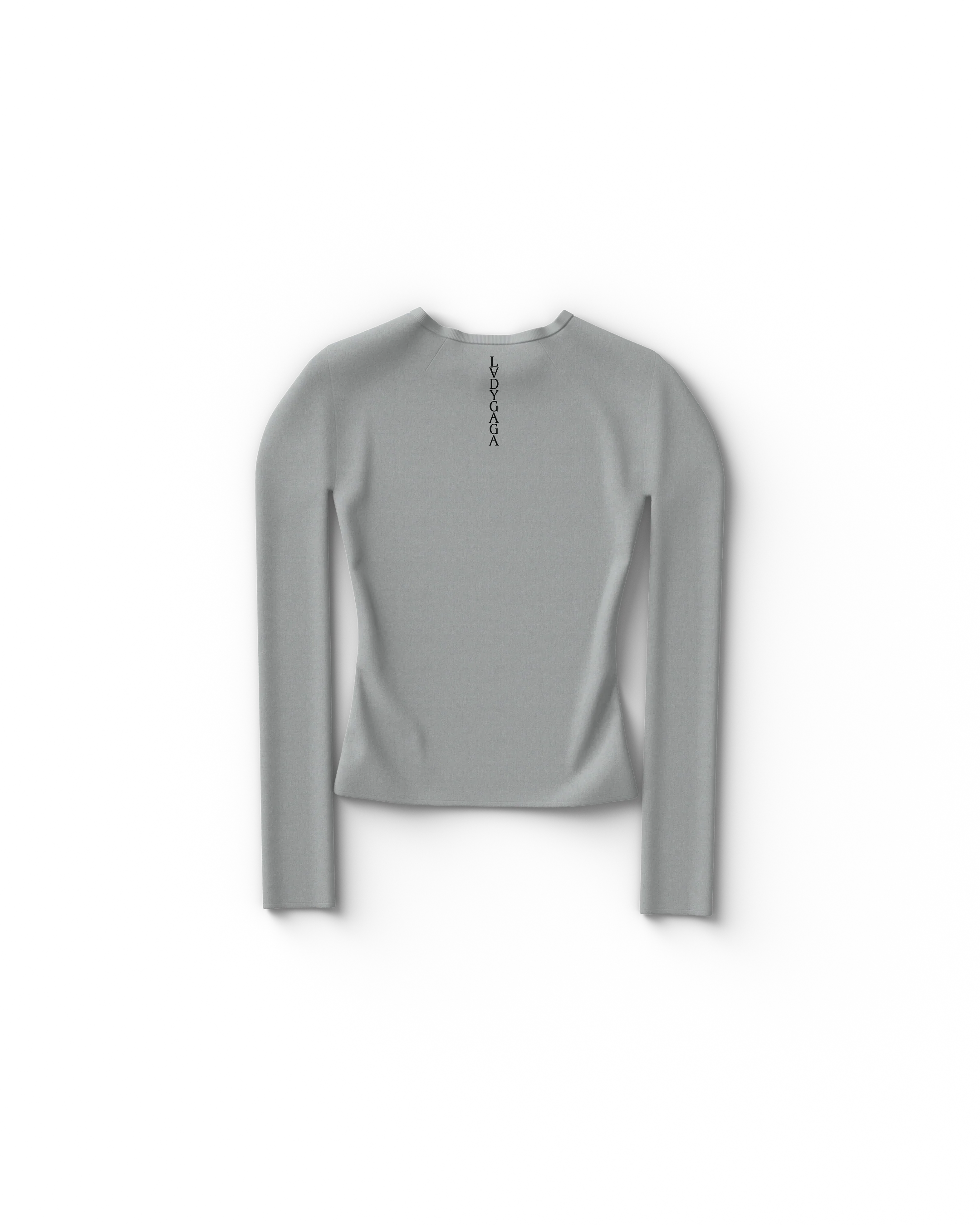 Gray Reflection Fitted Longsleeve T-Shirt - Image 2