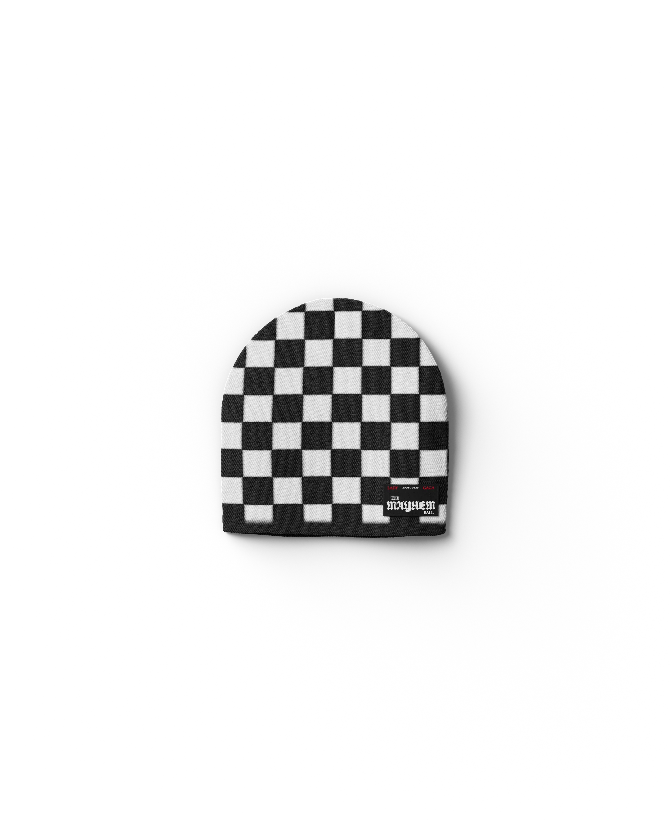 Off With Her Head White + Black Beanie