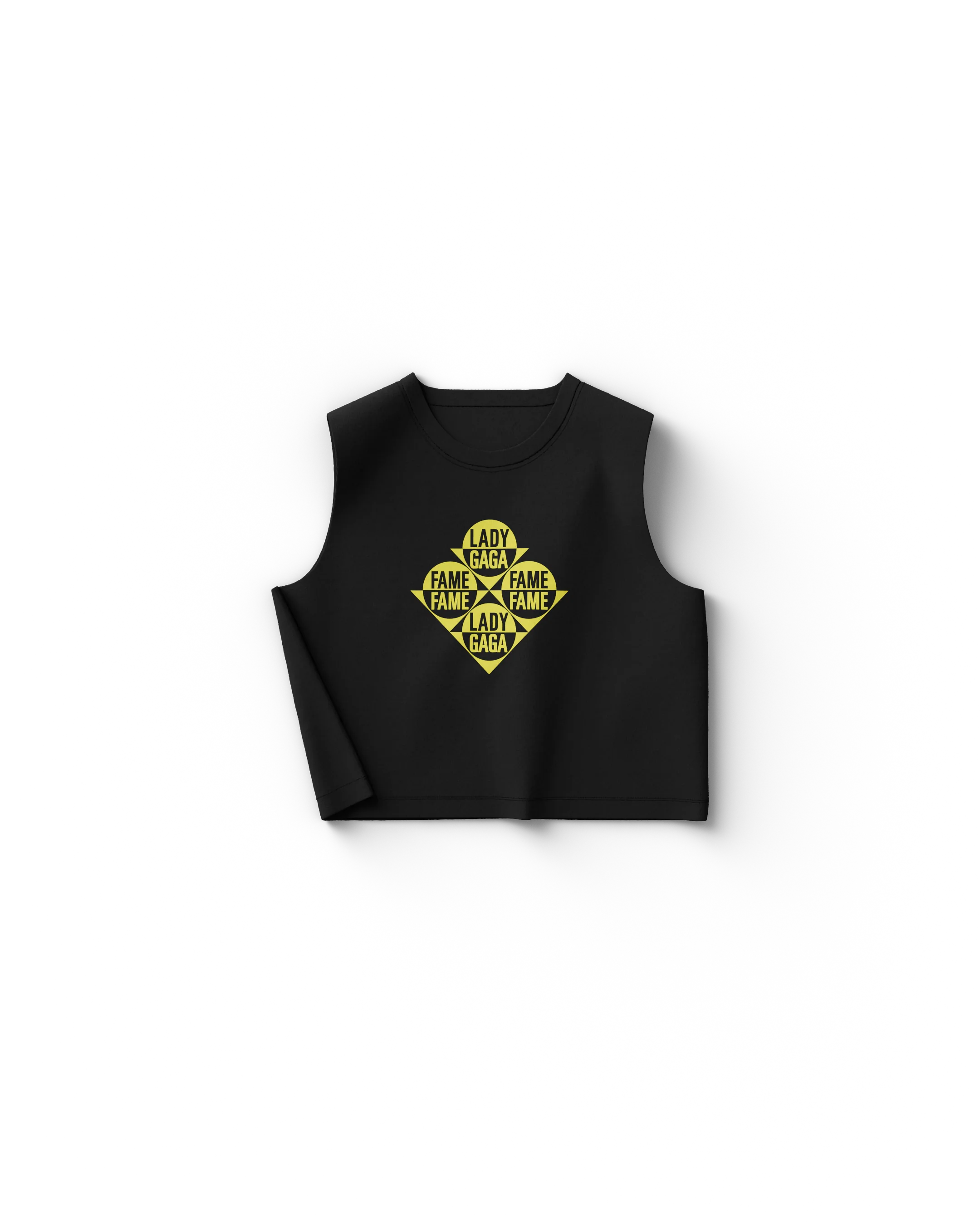The Fame Black Cropped Tank