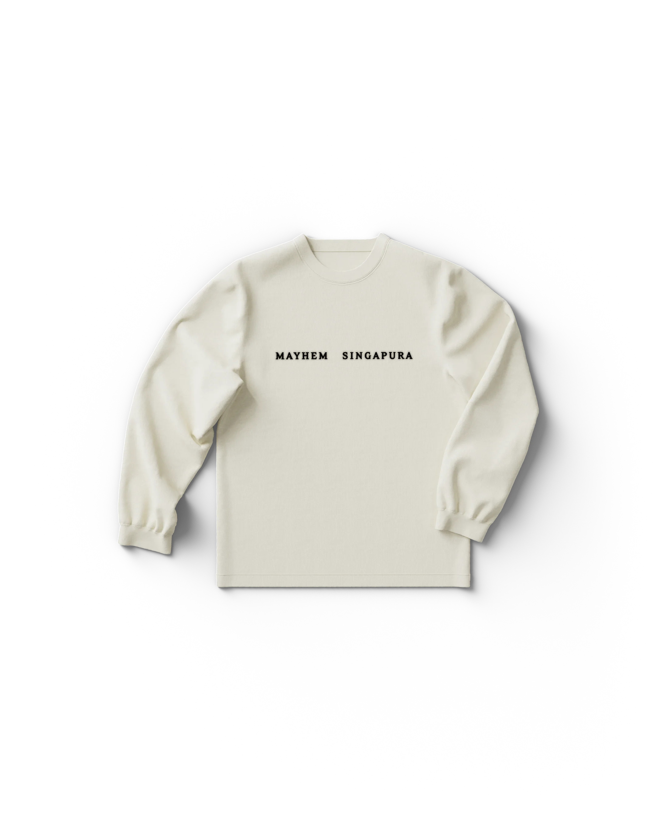 White Singapore Longsleeve T-Shirt - Image 2